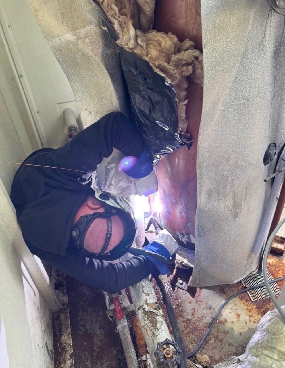 Tank and vessel repair work